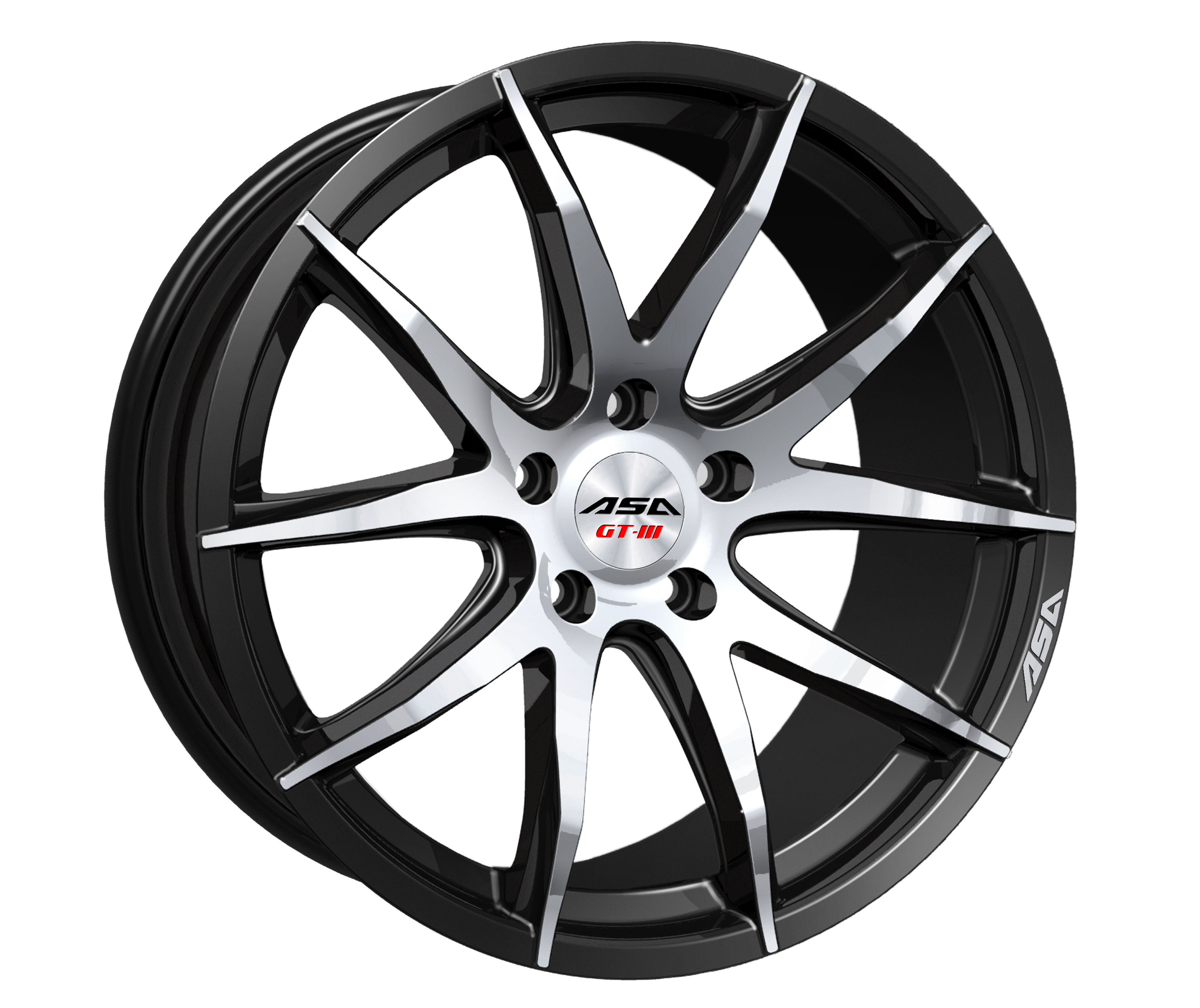 GT 3 schwarz frontpoliert