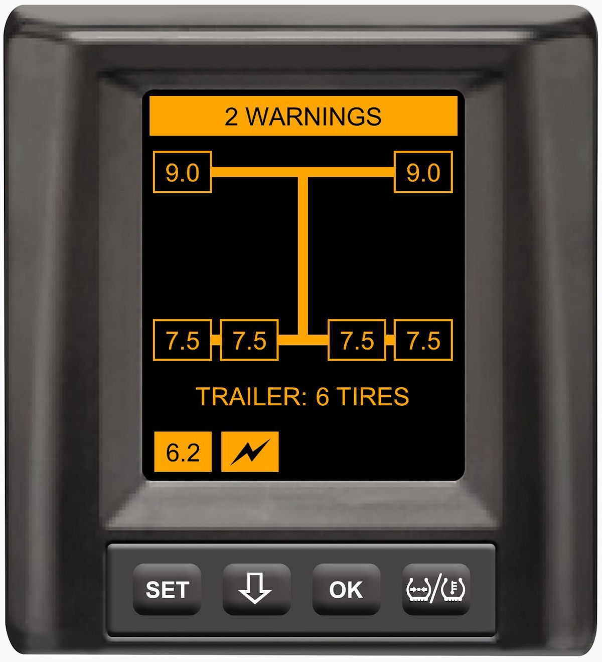 Continental PP ContiPressureCheck ATL Display Trailer Warning tb