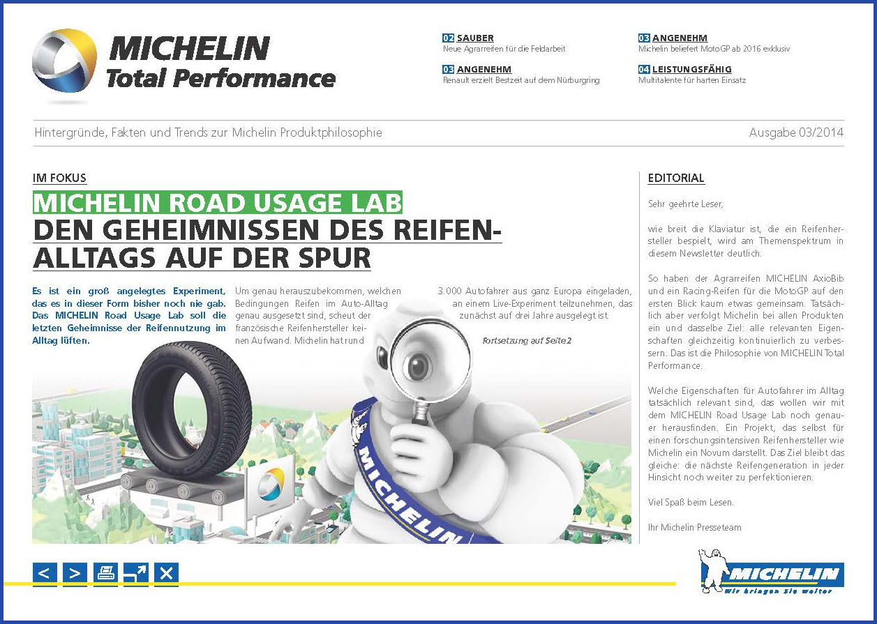 Michelin Total Performance Newsletter tb