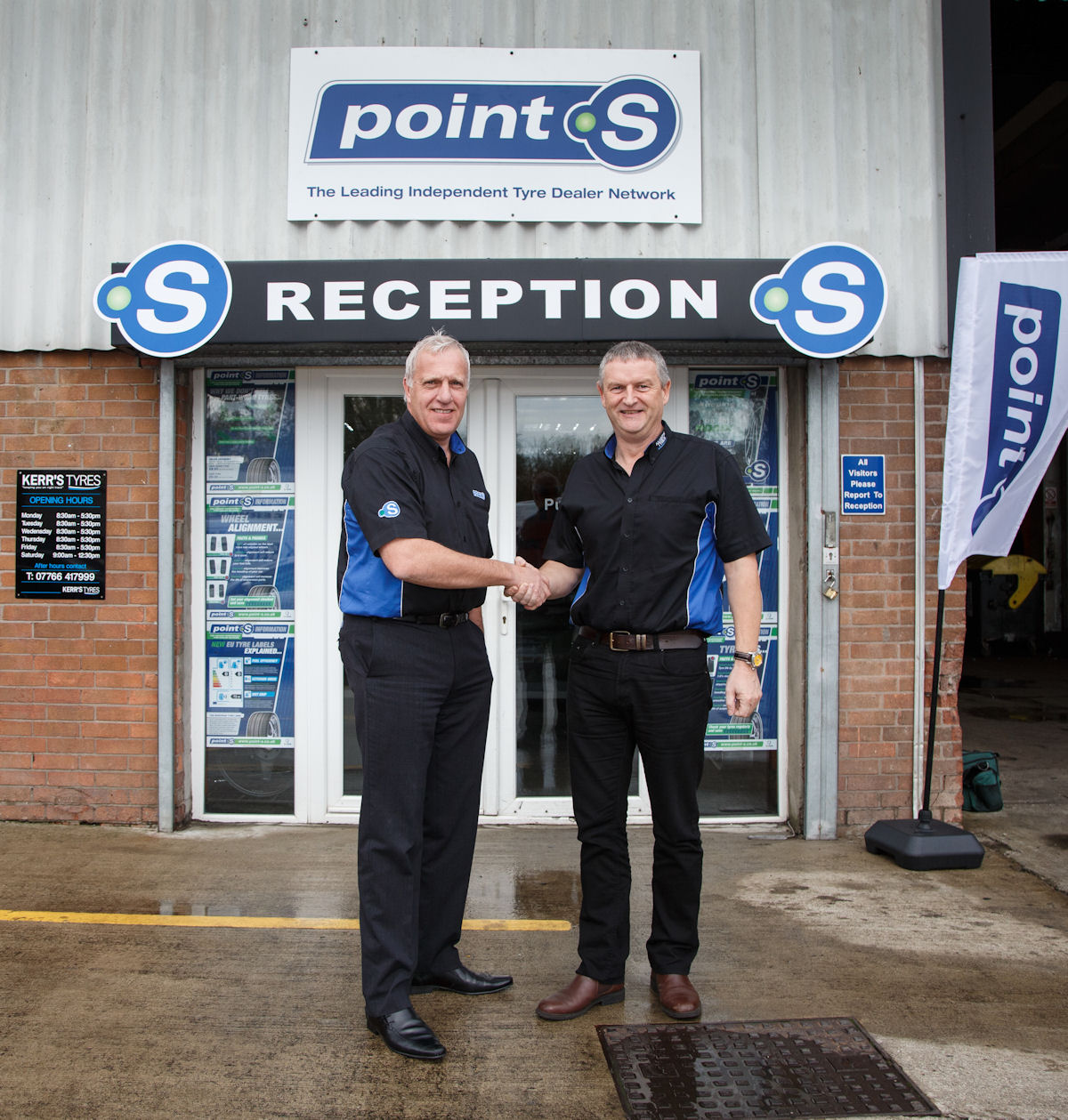 Wayne Daniel Point S UK Development and Area manager is welcoming the first Point S member in Northern Ireland tb
