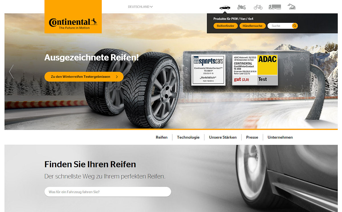 Continental Reifen Division Relaunch tb
