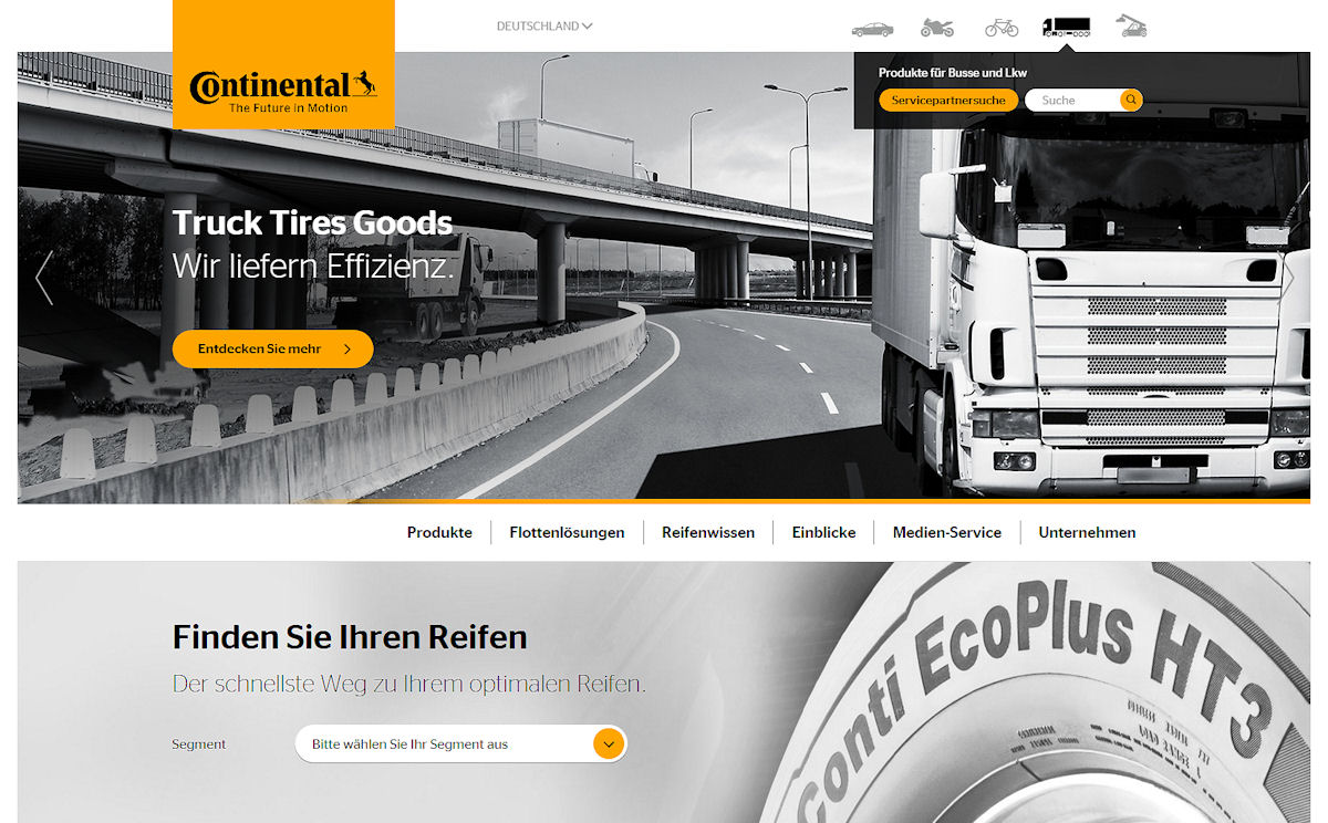 Conti Internetseite Lkw tb