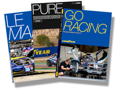 Auf den 26 Seiten der Erstausgabe des E-Magazins GoRacing geht es unter anderem darum, weshalb Goodyear sich wieder verstärkt im Motorsport engagiert (Bild: Goodyear)
