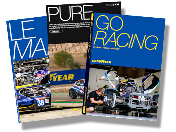 Auf den 26 Seiten der Erstausgabe des E-Magazins GoRacing geht es unter anderem darum, weshalb Goodyear sich wieder verstärkt im Motorsport engagiert (Bild: Goodyear)