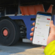 Goodyear beschreibt sein „DrivePoint Heavy Duty“ genanntes Reifendruckkontrollsystem (RDKS) als erste Lösung ihrer Art, die Automated Guided Vehicles (AGVs) – fahrerlose automatisierte Containertransportfahrzeuge – unterstützt und die Effizienz bzw. Sicherheit des täglichen Hafenbetriebs erhöht (Bild: Goodyear)