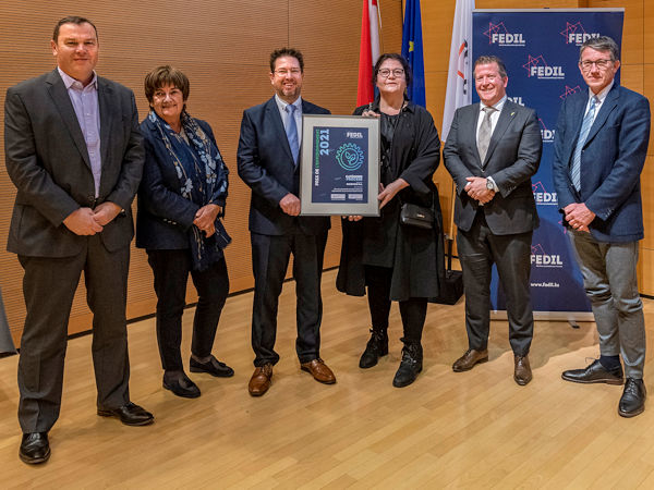 Mit der Verleihung seines Awards in der Kategorie Prozess würdigt der luxemburgische Industrieverband FEDIL Goodyears Entwicklung eines als innovativ und umweltfreundlich beschriebenen Traktionsharzes (Bild: Goodyear)