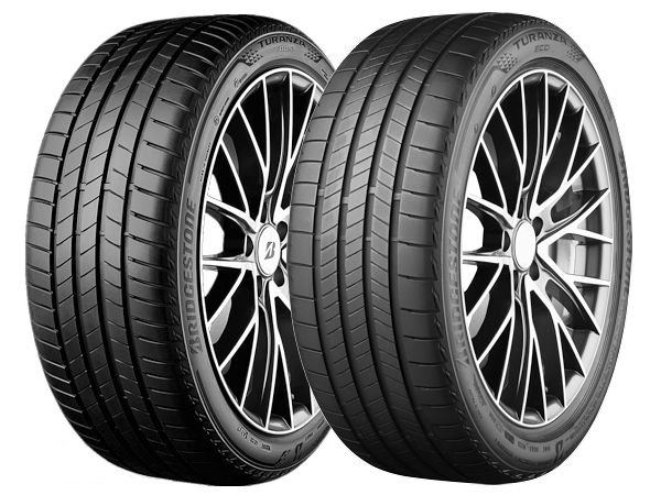 Ohne Frage weisen Bridgestones „Turanza T005“ (links) und „Turanza Eco“ hinsichtlich ihres Profildesigns eine gewisse Ähnlichkeit auf, zumal Bridgestone selbst den einen als „Eco“-Version des anderen beschreibt (Bilder: Bridgestone)