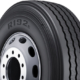 Bridgestones im nordamerikanischen Markt vorgestelltes Profil „R192E“ ist nach Aussagen des Herstellers sein erster Reifen, der speziell für elektrisch angetriebene Busse entwickelt worden ist (Bild: Bridgestone Americas)