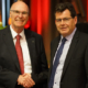 Im Rahmen der diesjährigen ESA-Generalversammlung hat der bisherige Verwaltungsratspräsident Markus Hutter (links) sein Mandat an Nachfolger Hubert Waeber übergeben (Bild: ESA)