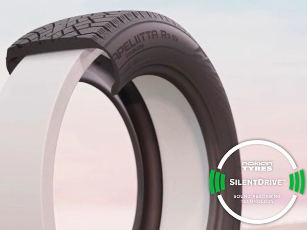 Laut Nokian haben die Struktur und die Laufflächenmischung eines Reifens sowie die Dicke der Laufflächenschicht „einen großen Einfluss auf das Reifengeräusch“ und dabei vor allem auf das im Fahrzeuginneren wahrnehmbare, wobei der Hersteller diesbezüglich mit seiner „SilentDrive“ genannten Technologie gegensteuern will (Bild: Nokian Tyres)