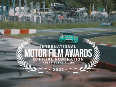 Der erst kürzlich veröffentlichte Falken-Film „A Declaration of Love“ rund um das diesjährigen 24-Stunden-Rennen am Nürburgring steht in der Kategorie bester Eventfilm auf der 2022er-Shortlist der internationalen Motor Film Awards (Bild: Falken)