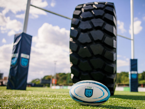 Der indische Reifenhersteller Balkrishna Industries Ltd. baut das Sportsponsoring rund um seine Landwirtschafts-, OTR- und Industriereifenmarke BKT weiter aus und fungiert mit ihr ab sofort als Titelsponsor der United Rugby Championship (Bild: BKT)