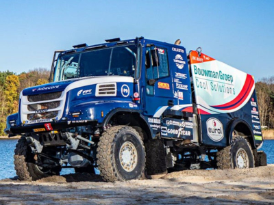 Das Team De Rooy Iveco schickt insgesamt vier Trucks – jeweils zwei im Boss-Machinery- und Eurol-Branding – ins Rennen, die allesamt mit Goodyear-Profilen vom Typ „Offroad“ ausgerüstet sind (Bild: Goodyear)