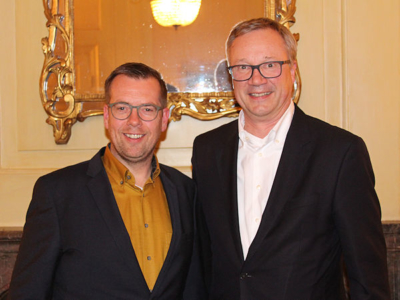 Timo Röbbel (links) und Ralf Hoffmann tauschen zum 1. Januar 2023 ihre Positionen innerhalb des Conti-Konzerns (Bild: NRZ/Christian Marx)