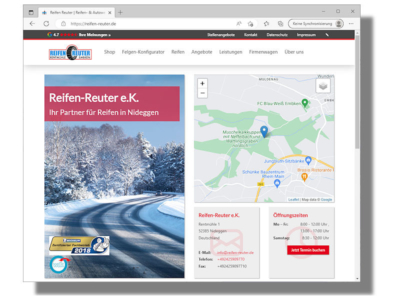 Reifen Reuter ist im rund 50 Kilometer südwestlich von Köln gelegenen Nideggen ansässige (Bild: Screenshot)