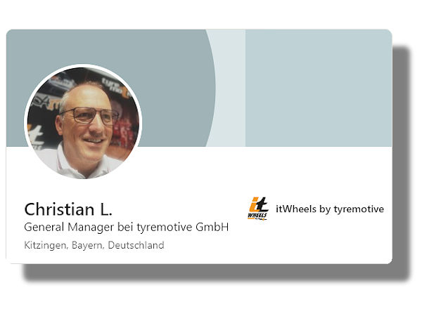 Christian Leibold, bis dato Sales & Logistics Director bei Tyremotive, ist dort jetzt zum General Manager aufgestiegen (Bild: LinkedIn/Screenshot)