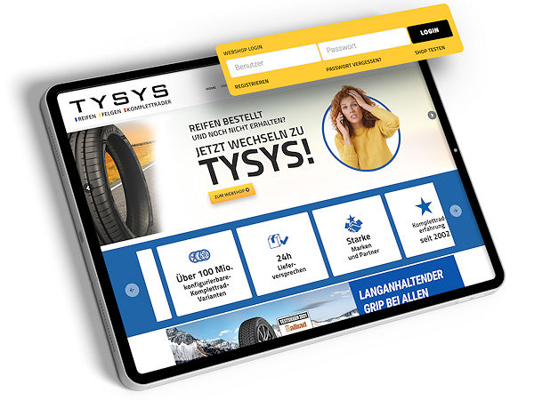 Dreh- und Angelpunkt bei TYSYS bildet ein interaktiver Webshop unter www.tysys.de, wobei dort genauso wie am Telefon der Anbieter seinen Kunden eine schnelle Bearbeitung aller Anliegen verspricht (Bild: TYSYS)