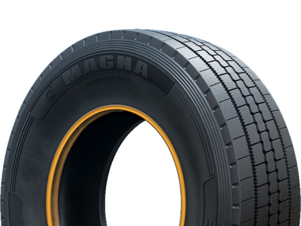 Von seiner „M-Truck“ genannten neuen Lkw-Reifenfamilie sollen Magna Tyres zufolge bereits 18 Varianten im Markt verfügbar sein verteilt auf acht verschiedene Profilausführungen – hier zu sehen der „RG10“ in 315/80 R22.5 (Bild: Magna Tyres)