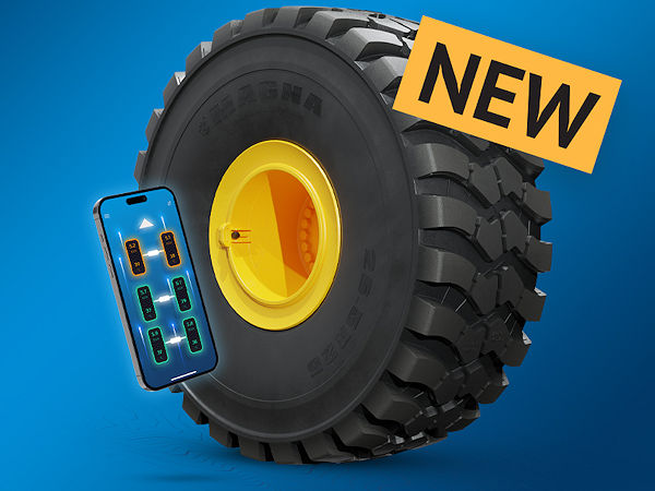 Das neue Reifendruckkontrollsystem des Unternehmens soll den Kunden des auf OTR-Reifen spezialisierten Anbieters dabei helfen, steht das Maximum aus ihren Magna-Reifen herauszuholen (Bild: Magna Tyres)
