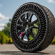 Michelin selbst soll zwischenzeitlich Gespräche mit Tesla rund um eine testweise Ausrüstung von Elektroautos der Marke mit seinem Luftlosreifenkonzept UPTIS dementiert haben (Bild: Michelin/Jérôme Cambier)