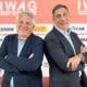 Unternehmensgründer Christian Schaller (links) zieht sich aus dem Tagesgeschäft der Schweizer IWAG Distribution AG zurück, wo Filippo Covello Anfang Juli die Aufgaben als Geschäftsleiter übernommen hat (Bild: Schaller/IWAG)