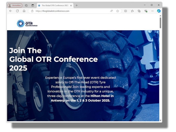 Anmeldungen für die „Global OTR Conference 2025“ sollen ab Anfang Februar kommenden Jahres möglich sein über die Website www.theglobalotrconference.com oder direkt bei 102psi (Bild: Screenshot)