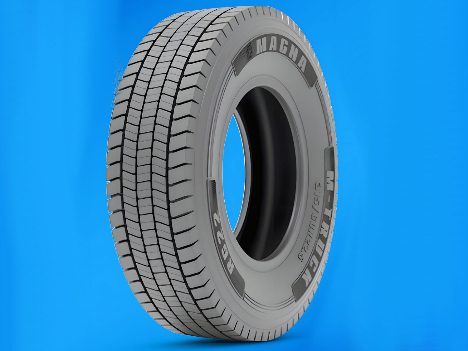 Der neue Magna-Antriebsachsreifen RG22 ist für die Bedingungen im regionalen Transporteinsatz optimiert worden (Bild: Magna Tyres)