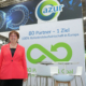 AZUR-Netzwerkkoordinatorin Christina Guth rückte die Reifenkreislaufwirtschaft in den Fokus der Tire-Cologne-Besucher und bestritt mit ihren Partnern und Mitarbeitern zweifellos einen nicht unwesentlichen Teil des (Rahmen-)Programms der Messe (Bild: NRZ/Arno Borchers)